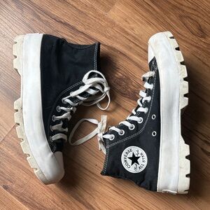 Converse Black and White Chunky Sole Sneakers